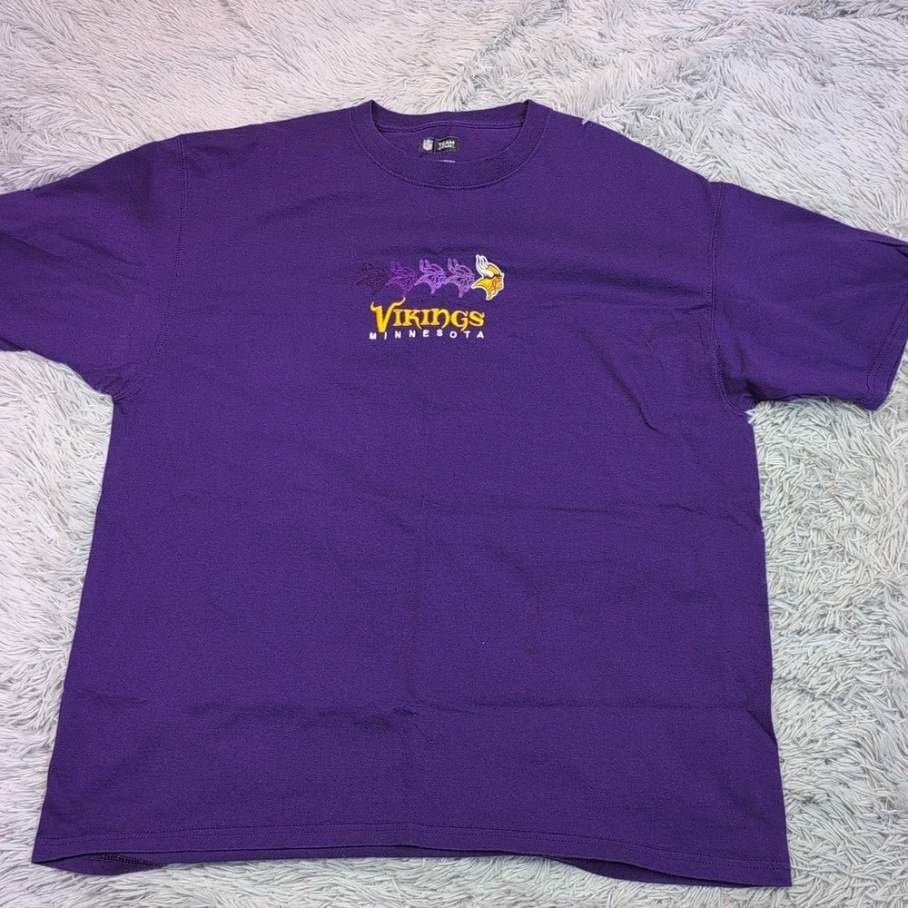 Minnesota‎ Vikings Shirt Womens 2XL Purple NFL Comfort Casual Embroidery